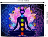 Bunter mystischer Mandala-Wandteppich Zuhause – Accessoires und Dekorationen Naty Shop