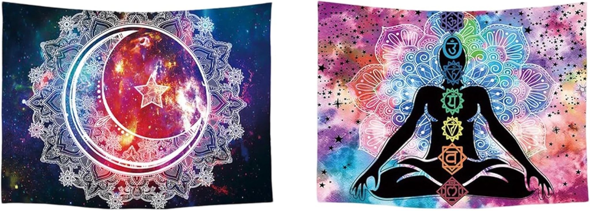 Wandteppich Ulticool Haus Strand Meer Palmeninsel Haus – Accessoires und Dekorationen Naty Shop Chakra Mandala