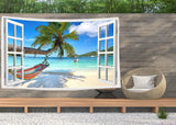 Wandteppich Ulticool View Beach Sea Palm Hammock Home – Accessoires und Dekorationen Naty Shop