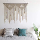 Beige gewebter Türteppich mit Quaste, Schlafzimmer, Balkon, Zuhause – Accessoires und Dekorationen, Naty Shop