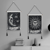 Wandteppich Weldomcor Tarot-Totenkopf-Set Sonne Startseite – Accessoires und Dekorationen Naty Shop