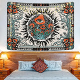 Wandteppich, Yrenendenge, Pilze, Sonnenbrand, Leinwand, Hippie-Augen, Zuhause – Accessoires und Dekorationen, Naty Shop