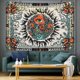 Wandteppich, Yrenendenge, Pilze, Sonnenbrand, Leinwand, Hippie-Augen, Zuhause – Accessoires und Dekorationen, Naty Shop