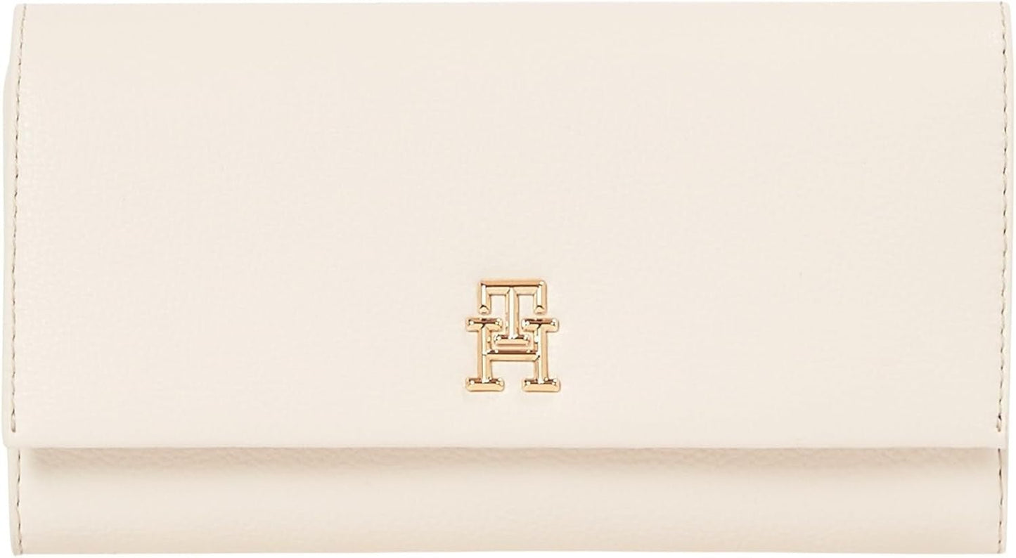 Tommy Hilfiger Aw0aw17267 Damen Geldbörse Damen Naty Shop Beige (Sugarcane) Os