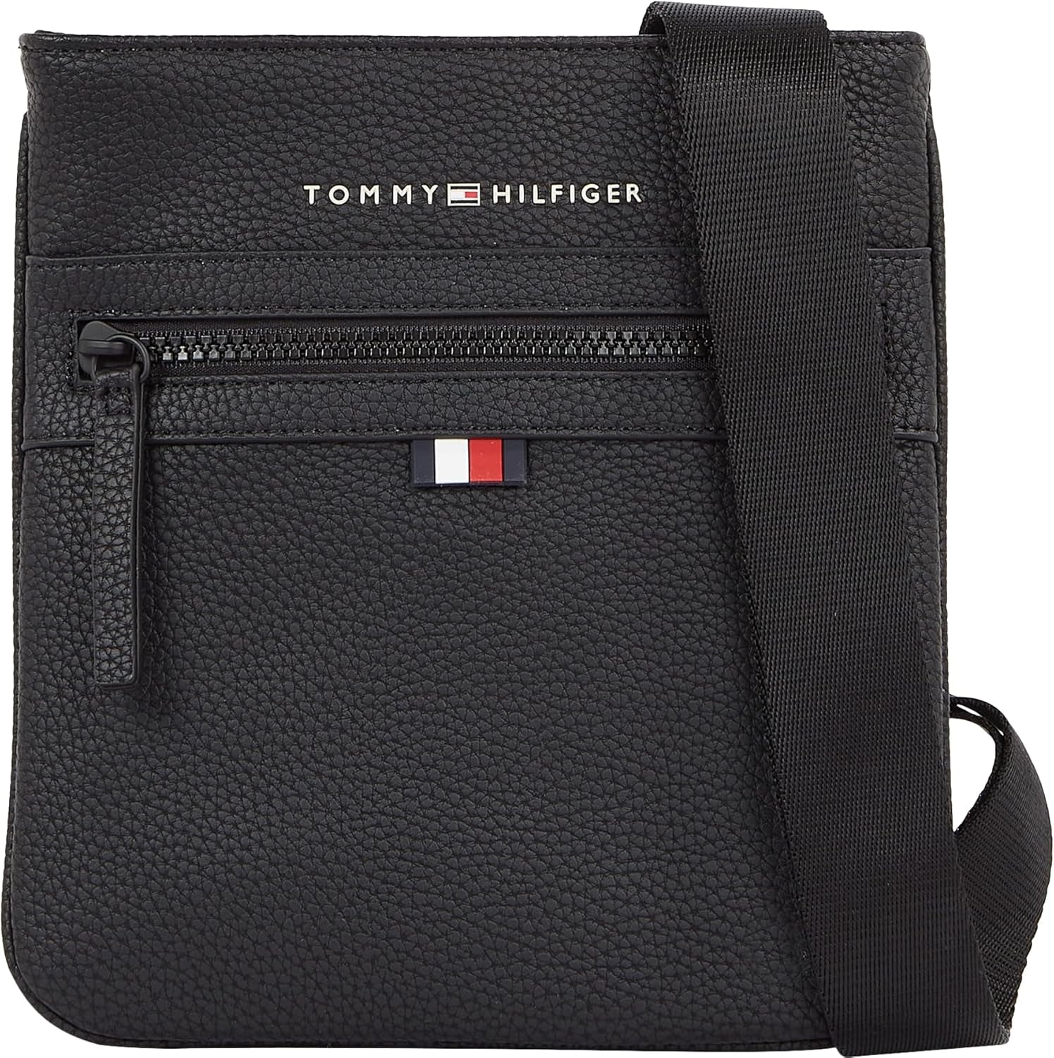 Tommy Hilfiger Herren ESSENTIAL PU MINI CROSSOVER Crossover-Gepäck und Reiseausrüstung Naty Shop Schwarz (Schwarz), Einheitsgröße