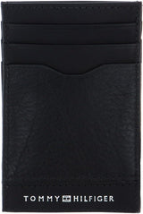 Tommy Hilfiger Herren-TH-Central-Kartenhalter, Bi-Fold-Geldbörse, Schwarz, Einheitsgröße Herren-Geldbörse Naty Shop