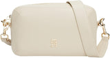 Tommy Hilfiger Umhängetasche Chic Flap Crossover Kleine Damentaschen Naty Shop Beige (klassisches Beige)