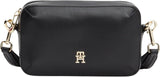 Tommy Hilfiger Umhängetasche Chic Flap Crossover Kleine Damentaschen Naty Shop Schwarz (schwarz)