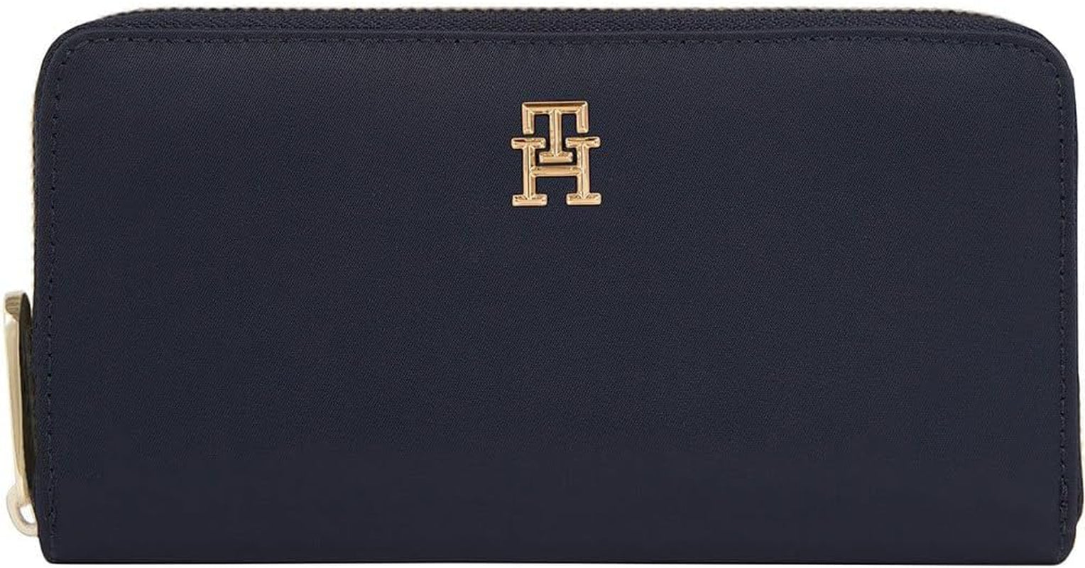 Tommy Hilfiger Damen Geldbörse Poppy Große Kartenfächer Geldbörse Damen Naty Shop Space Blue Os