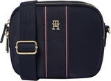 TOMMY HILFIGER Damen Poppy Kameratasche Body Aw0aw17230 Crossover-Gepäck und Reiseausrüstung Naty Shop Blau (Space Blue Body)