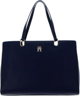 Tommy Hilfiger Damen TH Timeless Umhängetasche mit Innentaschen, Blau (Space Blue), Einheitsgröße Damentaschen Naty Shop Standardtitel