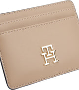 Tommy Hilfiger Damen-Kartenetui weiblich mit Logo, Beige (Coastal Taupe), Einheitsgröße Herrenbrieftasche Naty Shop