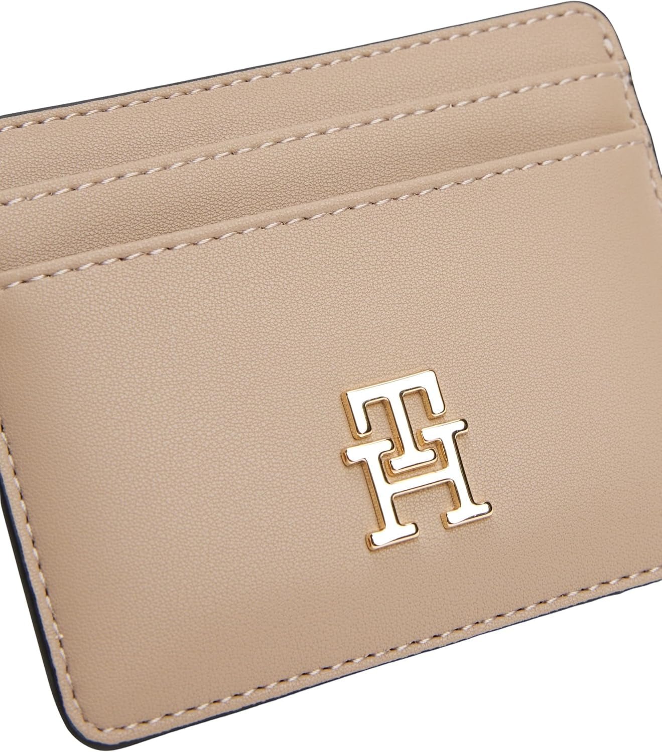 Tommy Hilfiger Damen-Kartenetui weiblich mit Logo, Beige (Coastal Taupe), Einheitsgröße Herrenbrieftasche Naty Shop