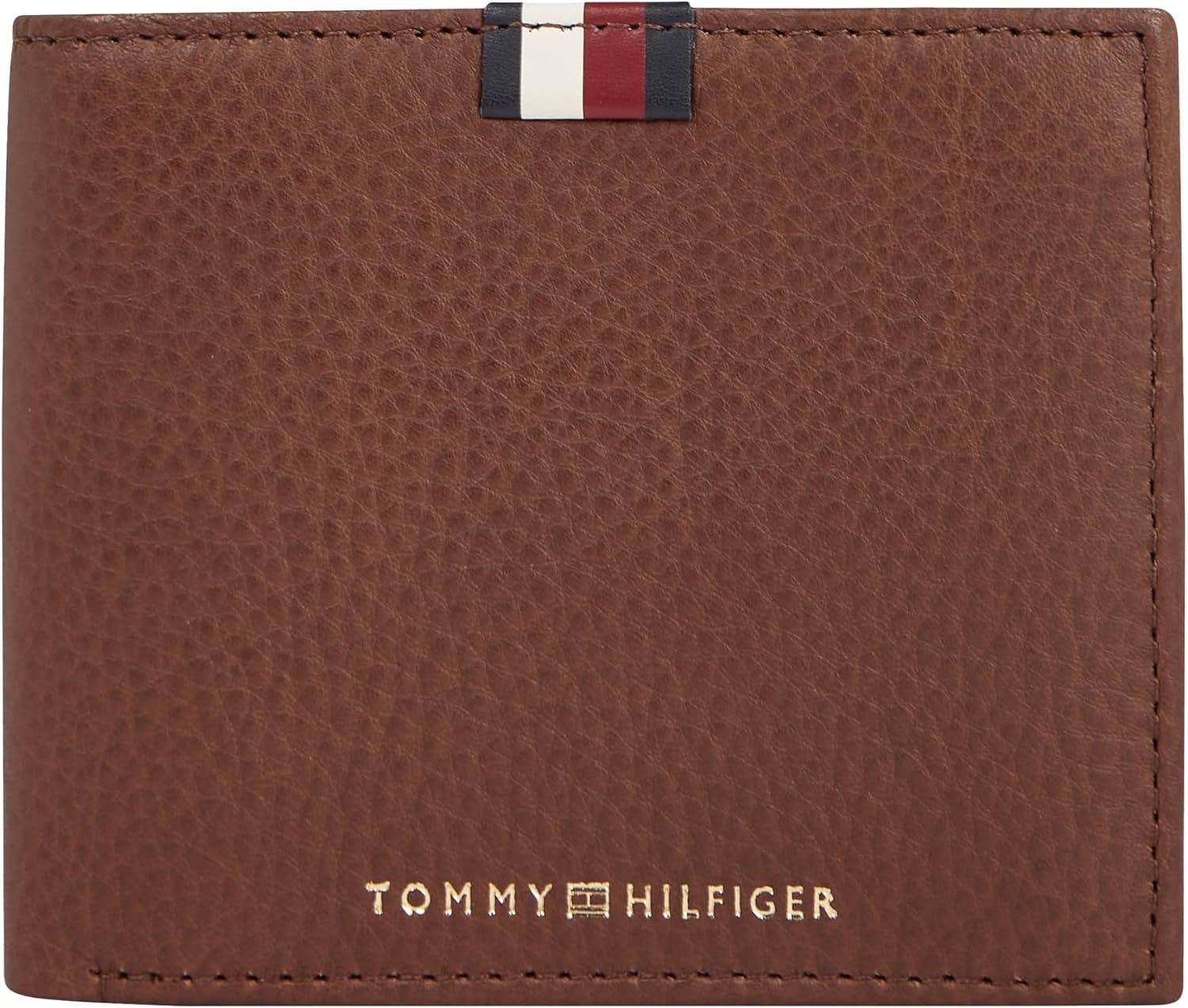 Tommy Hilfiger Herren Th Prem Lea Cc Flap and Coin Am0am11270 Geldbörsen Geldbörse Herren Naty Shop Brown Os