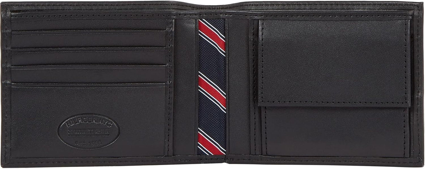 Tommy Hilfiger Herren-Eton-Geldbörse mit Münzfach, Herren-Geldbörse, Naty Shop