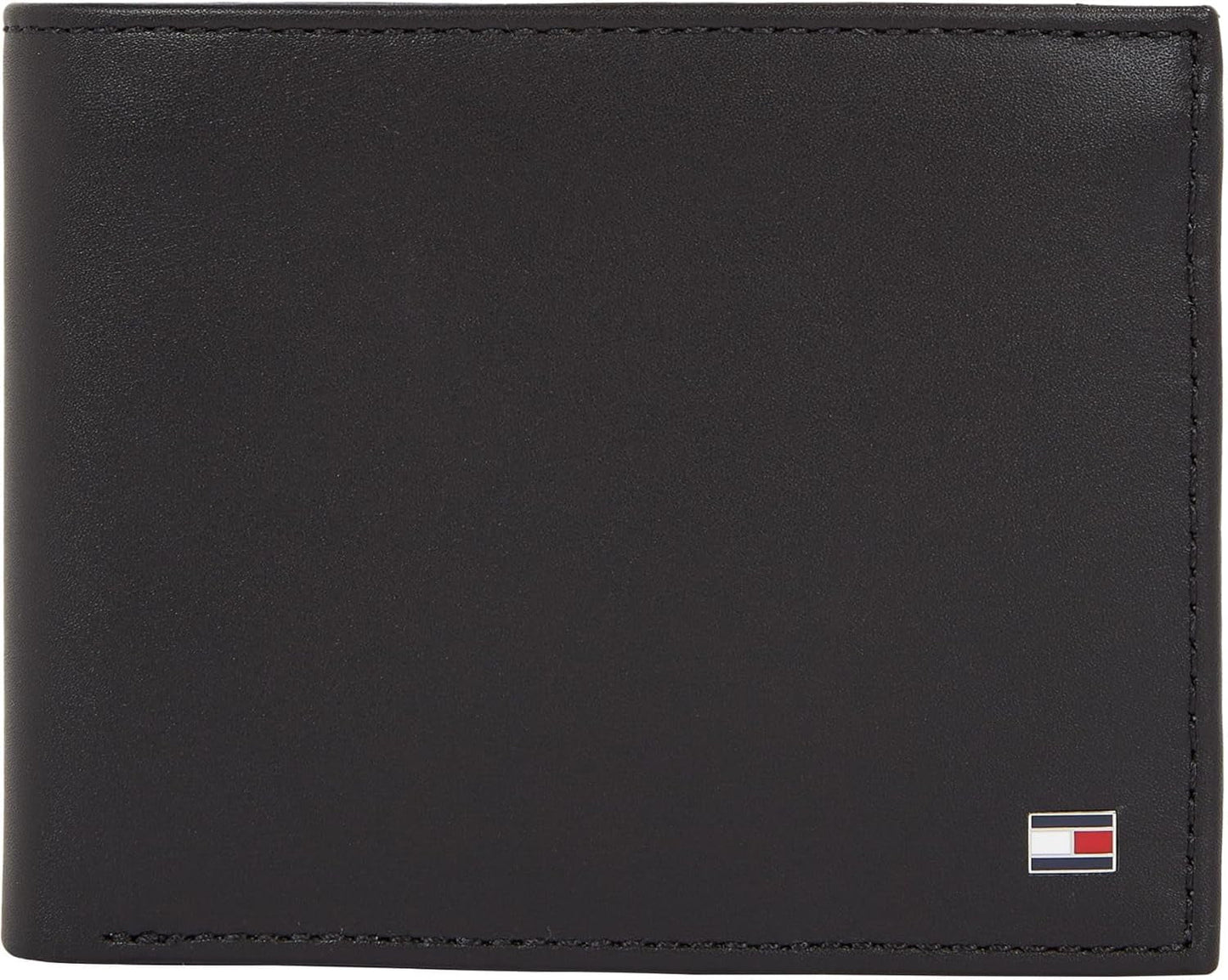 Tommy Hilfiger Herren Eton Trifold Wallet mit Münzfach Herrenbrieftasche Naty Shop Schwarz