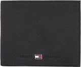 Tommy Hilfiger Herren Geldbörse Johnson Mini Small Wallet Men Naty Shop Schwarz