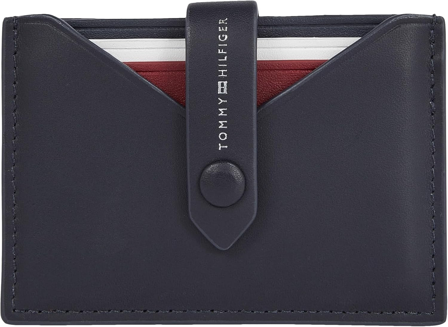 Tommy Hilfiger Herren-Geldbörse Smooth Retractable Cc Small, Blau (Space Blue), Einheitsgröße Herren-Geldbörse Naty Shop Standardtitel