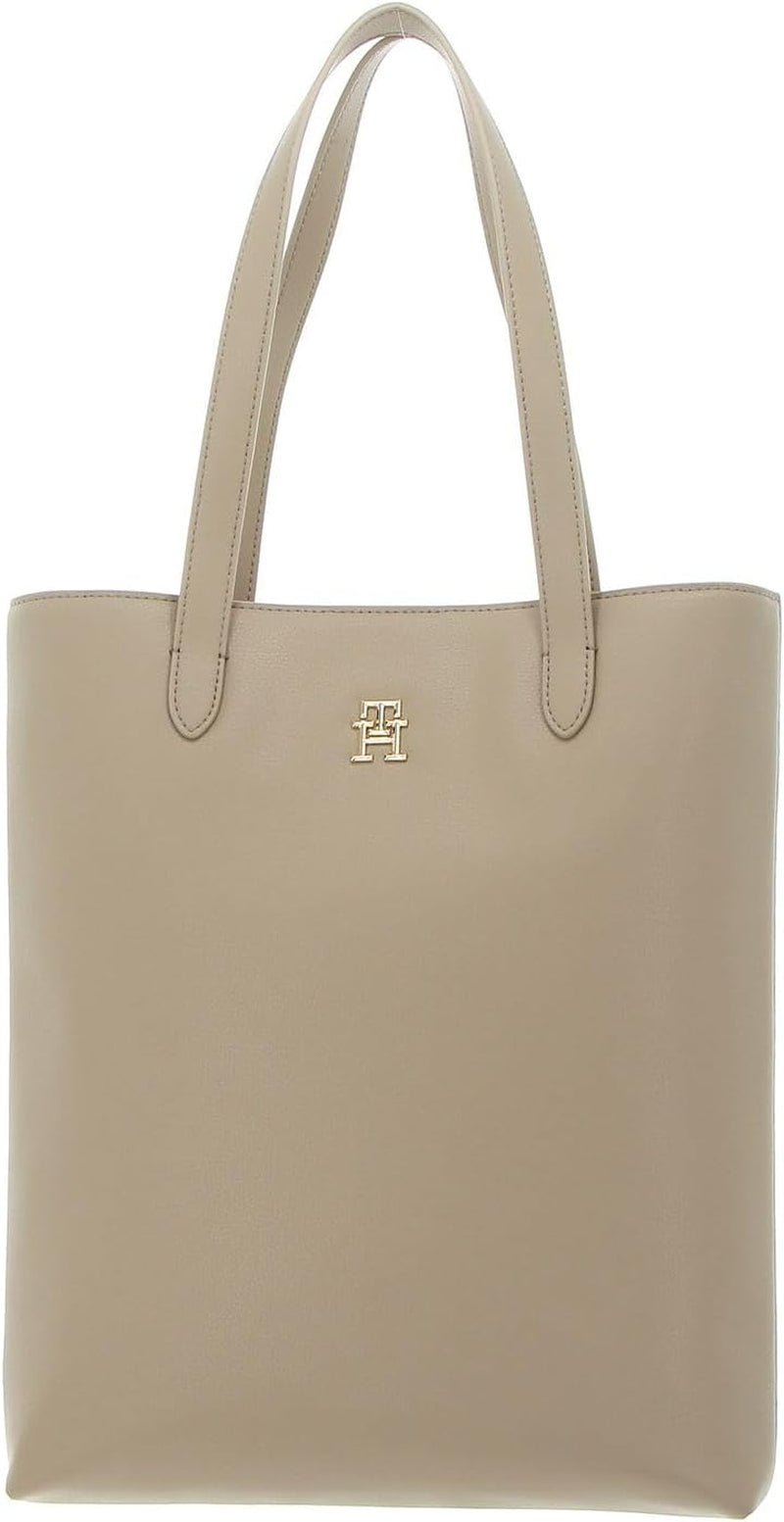 Tommy Hilfiger Th Casual Slim Tote Ns Tote Bag Damen Taschen Naty Shop Beige (Beige)