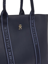 Tommy Hilfiger Th Logotape Tote Aw0aw17198 Tragetasche Damen Taschen Naty Shop