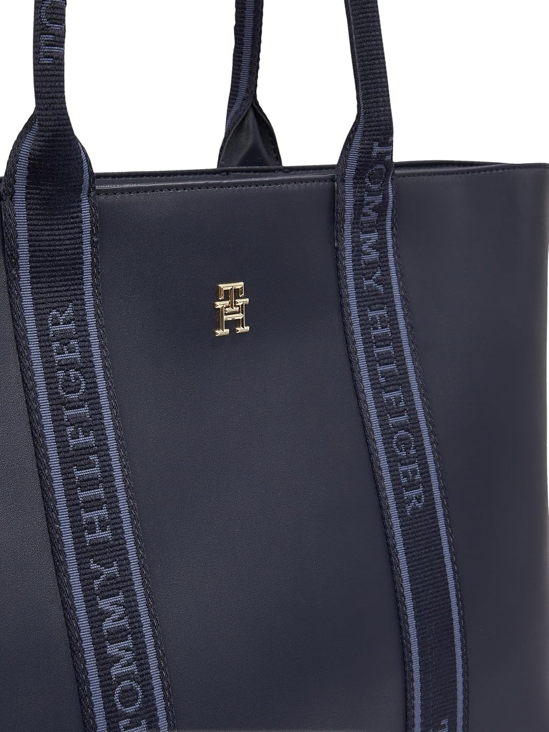 Tommy Hilfiger Th Logotape Tote Aw0aw17198 Tragetasche Damen Taschen Naty Shop
