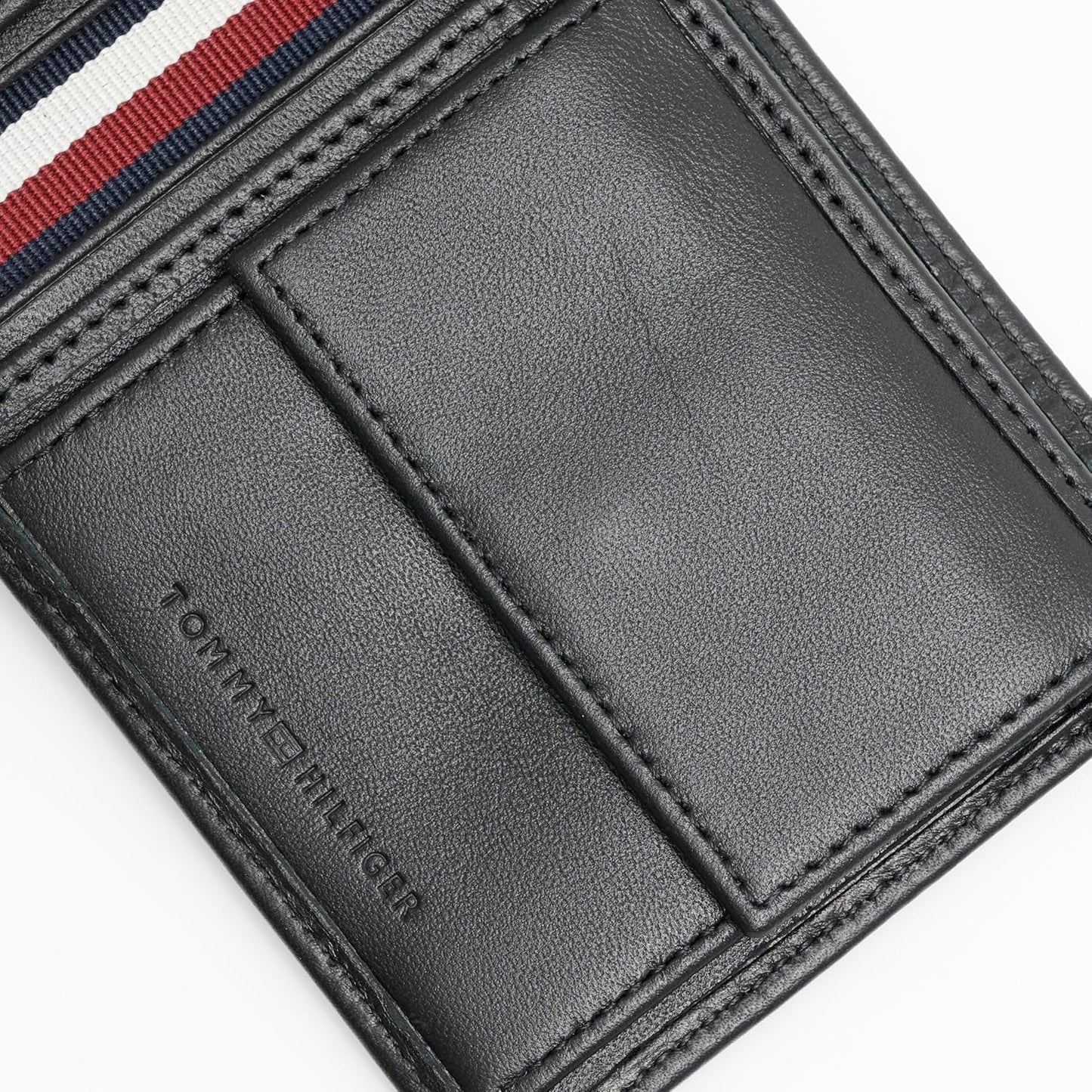 Tommy Hilfiger TH PREMIUM LEATHER EXTRA CC COIN Herren-Doppel-Geldbörse Schwarz OS Herren-Geldbörse Naty Shop