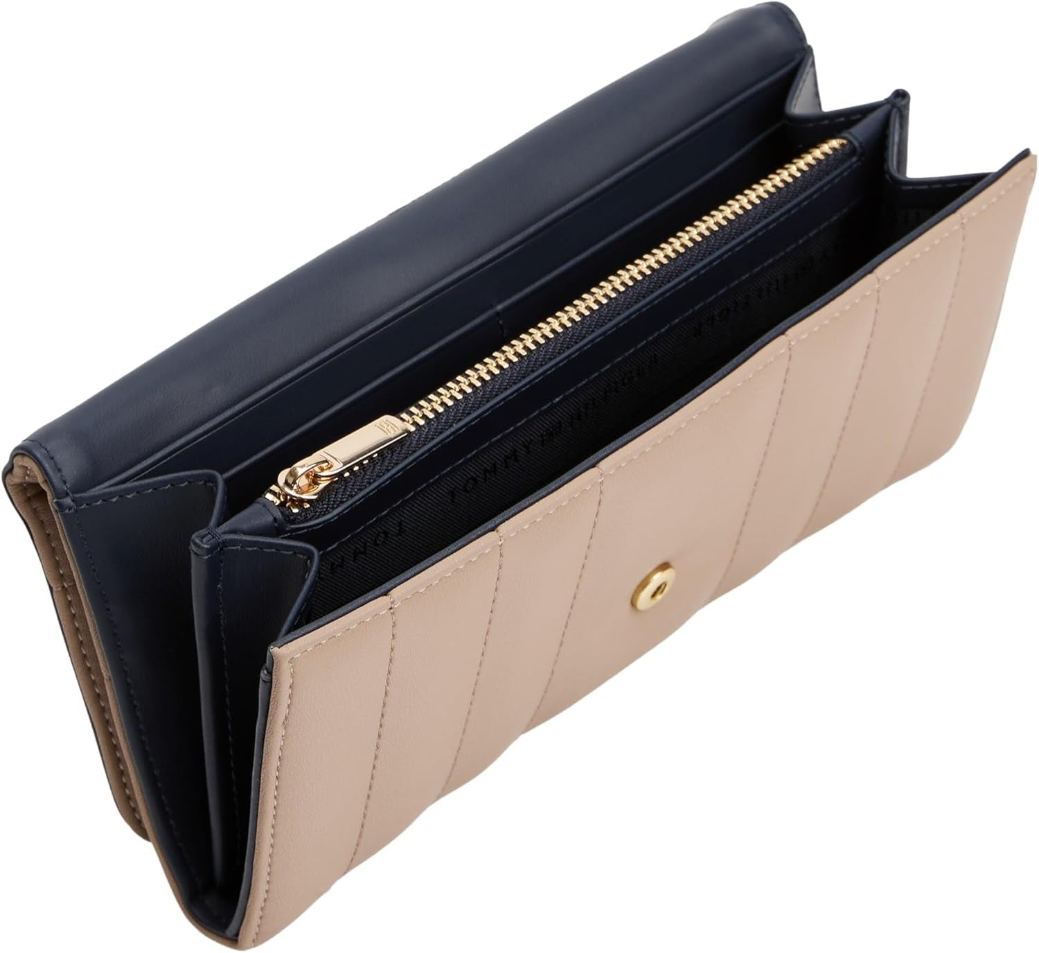 Tommy Hilfiger Damen-Geldbörse Feminine Flap Large, Beige (Coastal Taupe), Einheitsgröße Damen-Geldbörse Naty Shop