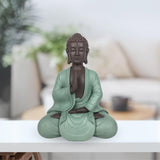 Zen Arôme SBM5 Zen Bodhi Statue, grün/braun, 20 cm hoch Statuetten und Skulpturen Naty Shop
