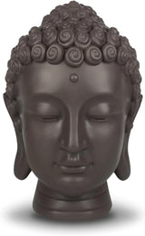 Zen'Light - Buddha-Kopfstatuette - Dekoration für Zen, Meditation und Feng Shui - Geschenk für eine entspannende und spirituelle Atmosphäre - Buddha-Statuette - Höhe: 20 cm - Farbe: grün/braun Statuetten und Skulpturen Naty Shop Standardtitel