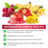 Gefriergetrocknete Himbeeren, KEINE chinesischen Produkte, 500g gefriergetrocknete ganze Früchte, ohne Zusatzstoffe, fruchtig, hergestellt in Deutschland. Trockenprodukte Naty Shop